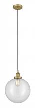 Innovations Lighting 616-1PH-BB-G202-12 - Beacon - 1 Light - 12 inch - Brushed Brass - Cord hung - Mini Pendant