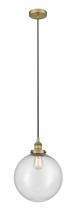 Innovations Lighting 616-1PH-BB-G204-12 - Beacon - 1 Light - 12 inch - Brushed Brass - Cord hung - Mini Pendant