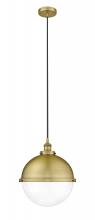  616-1PH-BB-HFS-122-BB - Hampden - 1 Light - 13 inch - Brushed Brass - Cord hung - Pendant