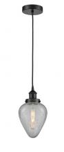 Innovations Lighting 616-1PH-BK-G165 - Geneseo - 1 Light - 7 inch - Matte Black - Multi Pendant