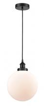 Innovations Lighting 616-1PH-BK-G201-10 - Beacon - 1 Light - 10 inch - Matte Black - Cord hung - Mini Pendant