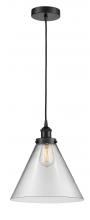 Innovations Lighting 616-1PH-BK-G42-L - Cone - 1 Light - 12 inch - Matte Black - Cord hung - Mini Pendant