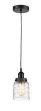 Innovations Lighting 616-1PH-BK-G513 - Bell - 1 Light - 5 inch - Matte Black - Cord hung - Mini Pendant