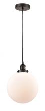 Innovations Lighting 616-1PH-OB-G201-10 - Beacon - 1 Light - 10 inch - Oil Rubbed Bronze - Cord hung - Mini Pendant