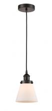 Innovations Lighting 616-1PH-OB-G61 - Cone - 1 Light - 6 inch - Oil Rubbed Bronze - Cord hung - Mini Pendant