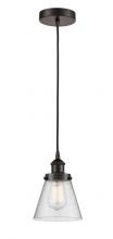 Innovations Lighting 616-1PH-OB-G64 - Cone - 1 Light - 6 inch - Oil Rubbed Bronze - Cord hung - Mini Pendant
