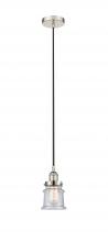 Innovations Lighting 616-1PH-PN-G184S - Canton - 1 Light - 5 inch - Polished Nickel - Cord hung - Mini Pendant