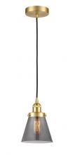 Innovations Lighting 616-1PH-SG-G63 - Cone - 1 Light - 6 inch - Satin Gold - Cord hung - Mini Pendant