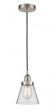 Innovations Lighting 616-1PH-SN-G62 - Cone - 1 Light - 6 inch - Brushed Satin Nickel - Cord hung - Mini Pendant