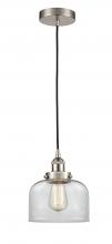 Innovations Lighting 616-1PH-SN-G72 - Bell - 1 Light - 8 inch - Brushed Satin Nickel - Cord hung - Mini Pendant