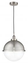 Innovations Lighting 616-1PH-SN-HFS-122-SN - Hampden - 1 Light - 13 inch - Brushed Satin Nickel - Cord hung - Pendant