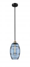 Innovations Lighting 616-1S-BAB-G557-8BL - Vaz - 1 Light - 8 inch - Black Antique Brass - Cord hung - Mini Pendant