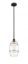 Innovations Lighting 616-1S-BK-G557-8CL - Vaz - 1 Light - 8 inch - Matte Black - Cord hung - Mini Pendant