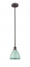 Innovations Lighting 616-1S-OB-MBD-75-SF - Plymouth - 1 Light - 8 inch - Oil Rubbed Bronze - Cord hung - Mini Pendant