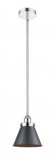 Innovations Lighting 616-1SH-PC-M13-BK - Appalachian - 1 Light - 8 inch - Polished Chrome - Stem hung - Mini Pendant