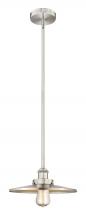  616-1S-SN-MFR-SN-12 - Appalachian - 1 Light - 12 inch - Brushed Satin Nickel - Cord hung - Mini Pendant