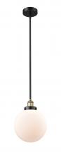 Innovations Lighting 616-1SH-BAB-G201-10 - Beacon - 1 Light - 10 inch - Black Antique Brass - Cord hung - Mini Pendant