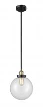 Innovations Lighting 616-1SH-BAB-G202-10 - Beacon - 1 Light - 10 inch - Black Antique Brass - Cord hung - Mini Pendant