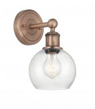 Innovations Lighting 616-1W-AC-G124-6 - Athens - 1 Light - 6 inch - Antique Copper - Sconce