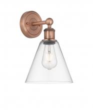 Innovations Lighting 616-1W-AC-GBC-82 - Berkshire - 1 Light - 8 inch - Antique Copper - Sconce