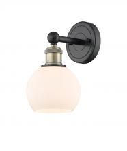 Innovations Lighting 616-1W-BAB-G121-6 - Athens - 1 Light - 6 inch - Black Antique Brass - Sconce