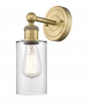 Innovations Lighting 616-1W-BB-G802 - Clymer - 1 Light - 4 inch - Brushed Brass - Sconce