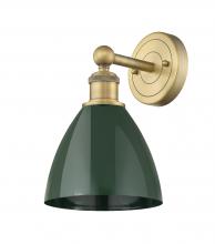 Innovations Lighting 616-1W-BB-MBD-75-GR - Plymouth - 1 Light - 8 inch - Brushed Brass - Sconce