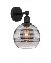 Innovations Lighting 616-1W-BK-G556-8SM - Rochester - 1 Light - 8 inch - Matte Black - Sconce