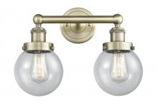 Innovations Lighting 616-2W-AB-G204-6 - Beacon - 2 Light - 15 inch - Antique Brass - Bath Vanity Light