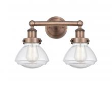 Innovations Lighting 616-2W-AC-G324 - Olean - 2 Light - 16 inch - Antique Copper - Bath Vanity Light