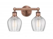 Innovations Lighting 616-2W-AC-G462-6 - Norfolk - 2 Light - 15 inch - Antique Copper - Bath Vanity Light