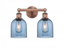 Innovations Lighting 616-2W-AC-G558-6BL - Bella - 2 Light - 15 inch - Antique Copper - Bath Vanity Light
