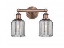 Innovations Lighting 616-2W-AC-G559-5SM - Bridal Veil - 2 Light - 14 inch - Antique Copper - Bath Vanity Light