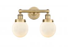 Innovations Lighting 616-2W-BB-G201-6 - Beacon - 2 Light - 15 inch - Brushed Brass - Bath Vanity Light