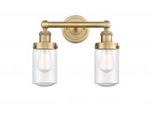 Innovations Lighting 616-2W-BB-G314 - Dover - 2 Light - 14 inch - Brushed Brass - Bath Vanity Light