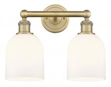 Innovations Lighting 616-2W-BB-G558-6GWH - Bella - 2 Light - 15 inch - Brushed Brass - Bath Vanity Light