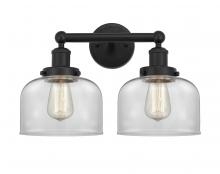 Innovations Lighting 616-2W-BK-G72 - Bell - 2 Light - 17 inch - Matte Black - Bath Vanity Light