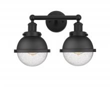 Innovations Lighting 616-2W-BK-HFS-64-BK - Hampden - 2 Light - 16 inch - Matte Black - Bath Vanity Light