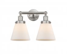 Innovations Lighting 616-2W-SN-G61 - Cone - 2 Light - 15 inch - Brushed Satin Nickel - Bath Vanity Light