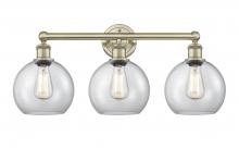 Innovations Lighting 616-3W-AB-G122-8 - Athens - 3 Light - 26 inch - Antique Brass - Bath Vanity Light