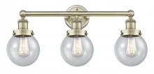 Innovations Lighting 616-3W-AB-G204-6 - Beacon - 3 Light - 24 inch - Antique Brass - Bath Vanity Light