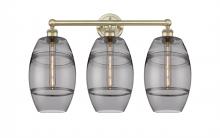 Innovations Lighting 616-3W-AB-G557-8SM - Vaz - 3 Light - 26 inch - Antique Brass - Bath Vanity Light