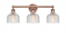 Innovations Lighting 616-3W-AC-G412 - Dayton - 3 Light - 24 inch - Antique Copper - Bath Vanity Light