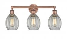Innovations Lighting 616-3W-AC-G82 - Eaton - 3 Light - 24 inch - Antique Copper - Bath Vanity Light