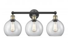 Innovations Lighting 616-3W-BAB-G122-8 - Athens - 3 Light - 26 inch - Black Antique Brass - Bath Vanity Light