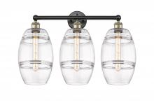 Innovations Lighting 616-3W-BAB-G557-8CL - Vaz - 3 Light - 26 inch - Black Antique Brass - Bath Vanity Light