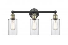 Innovations Lighting 616-3W-BAB-G802 - Clymer - 3 Light - 22 inch - Black Antique Brass - Bath Vanity Light