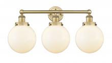 Innovations Lighting 616-3W-BB-G201-8 - Beacon - 3 Light - 26 inch - Brushed Brass - Bath Vanity Light