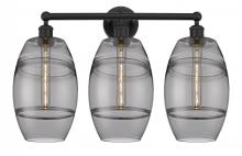 Innovations Lighting 616-3W-BK-G557-8SM - Vaz - 3 Light - 26 inch - Matte Black - Bath Vanity Light