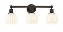 Innovations Lighting 616-3W-OB-G1217-6WV - White Venetian - 3 Light - 24 inch - Oil Rubbed Bronze - Bath Vanity Light